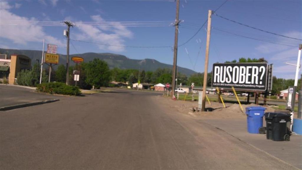 Photo of a billboard in Emigrant