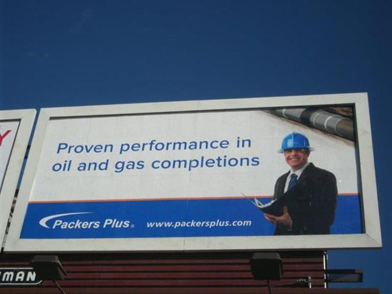 Photo of a billboard in Medicine Lake