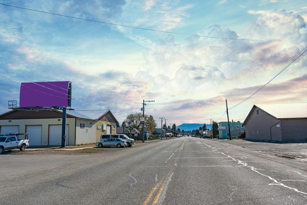 Photo of a billboard in Roslyn