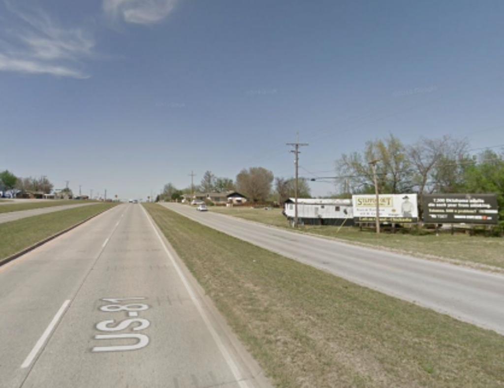 Photo of a billboard in Binger