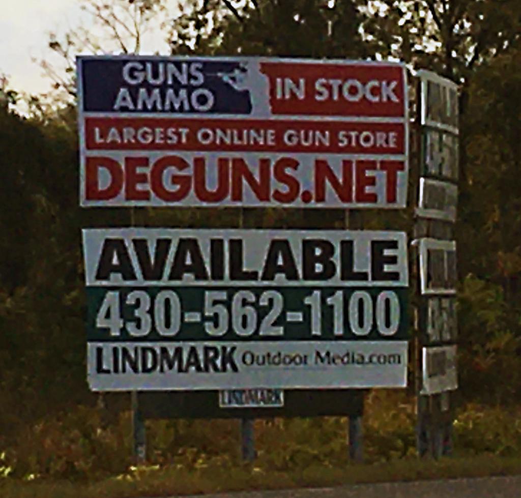 Photo of a billboard in Garland City