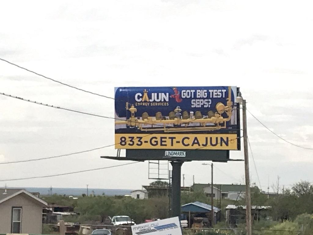 Photo of a billboard in Saragosa
