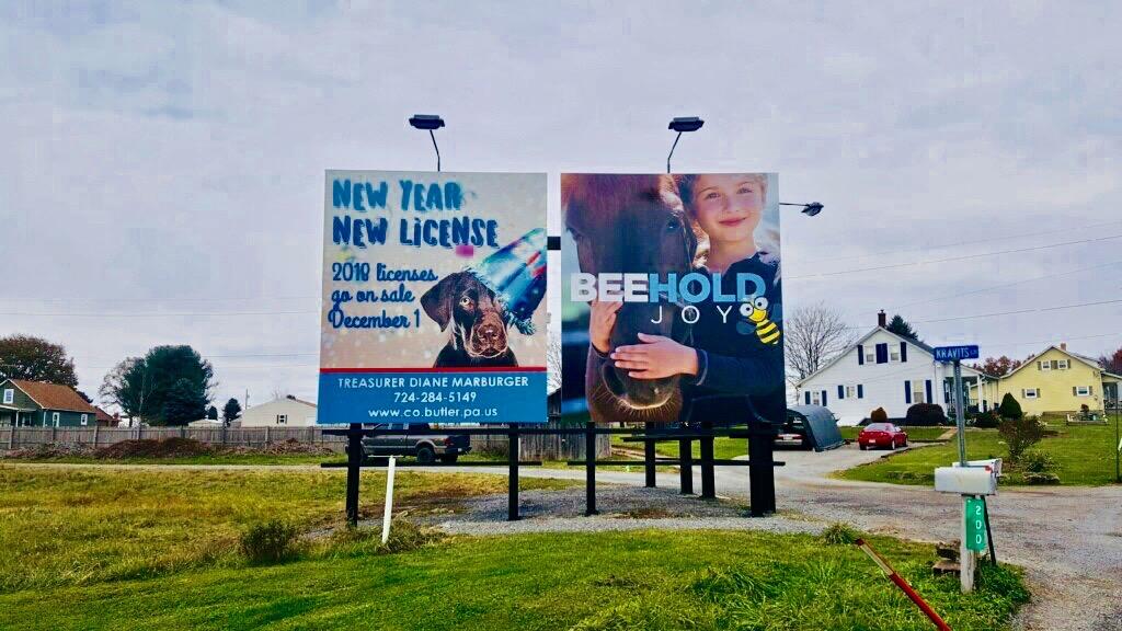 Photo of a billboard in Sarver