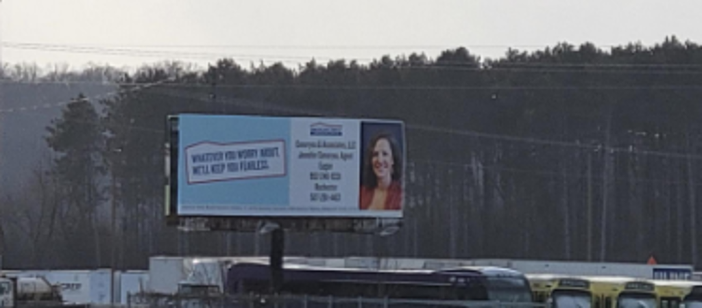 Photo of a billboard in Kenyon